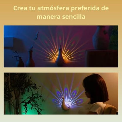 Luz de ambiente - Radiant Peacock Wall Light